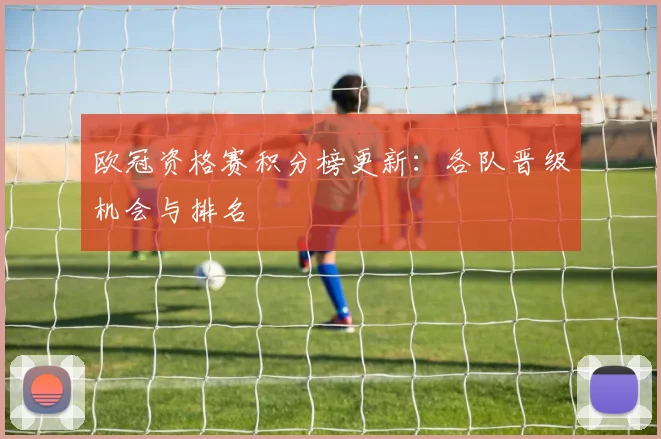 欧冠资格赛积分榜更新：各队晋级机会与排名